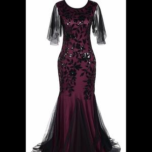 Roaring 1920s Great Gatsby Flapper Dress: Size 16